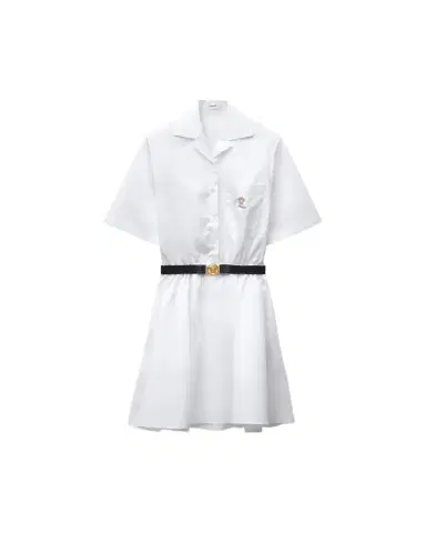 Versace Cotton-Poplin Mini Dress | Thumbnail 1 Versace Cotton-Poplin Mini Dress | Thumbnail 1
