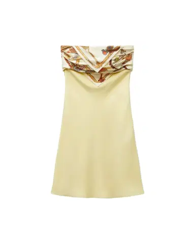 Versace Silk Crêpe Marocaine Strapless Mini Dress | Thumbnail 1 Versace Silk Crêpe Marocaine Strapless Mini Dress | Thumbnail 1