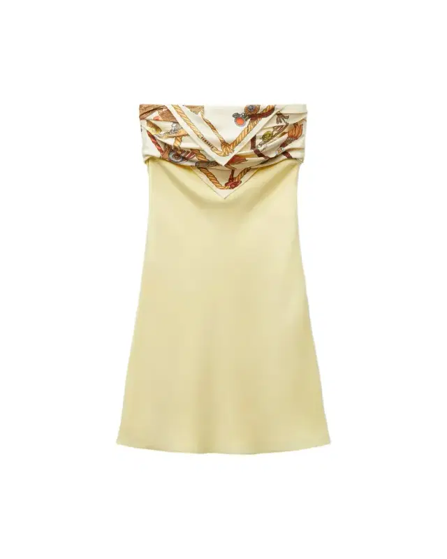 Versace Silk Crêpe Marocaine Strapless Mini Dress