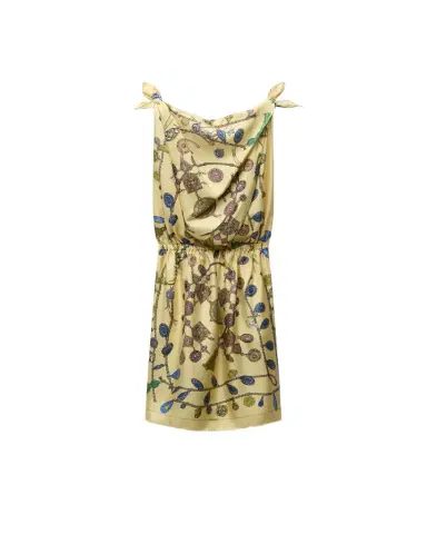 Versace Printed Silk Twill Midi Dress | Thumbnail 1