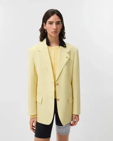 Versace Wool-Linen Blazer | Thumbnail 2