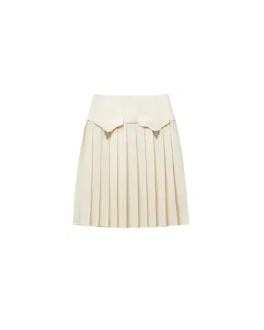 Versace Pleated Wool Midi Skirt | Thumbnail 1