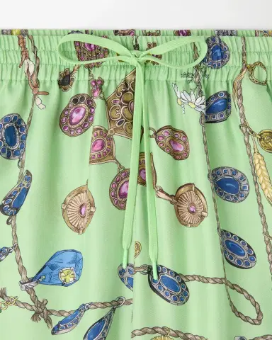 Versace Printed Silk Twill Shorts | Thumbnail 2