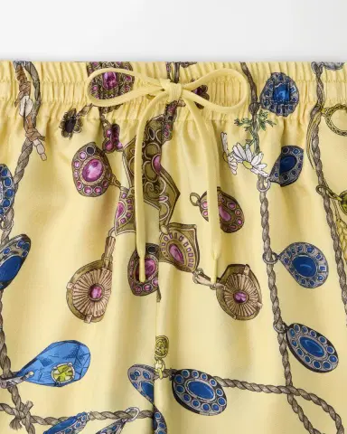 Versace Printed Silk Twill Shorts | Thumbnail 2