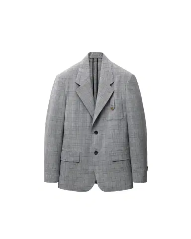 Versace Prince Of Wales Wool Blazer | Thumbnail 1 Versace Prince Of Wales Wool Blazer | Thumbnail 1