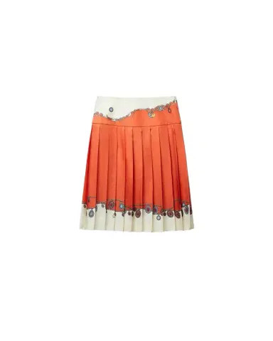 Versace Printed Twill Silk Midi Skirt | Thumbnail 1 Versace Printed Twill Silk Midi Skirt | Thumbnail 1