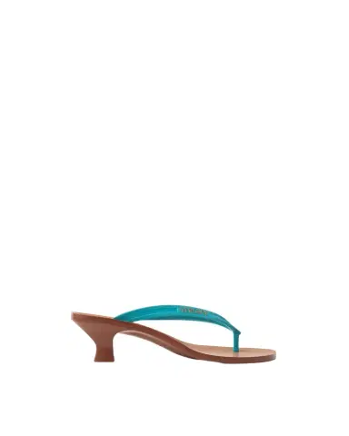 Versace Sophie Rubber Thong Sandals 40 mm | Thumbnail 1