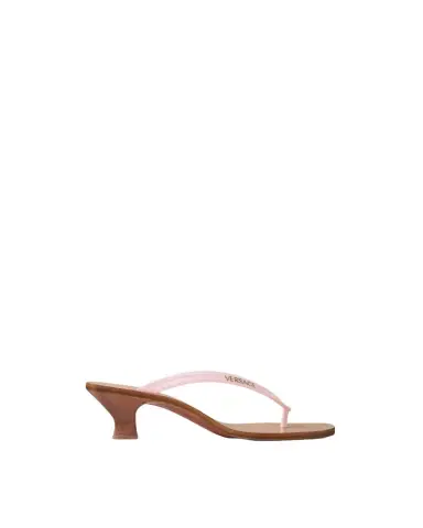 Versace Sophie Rubber Thong Sandals 40 mm | Thumbnail 1
