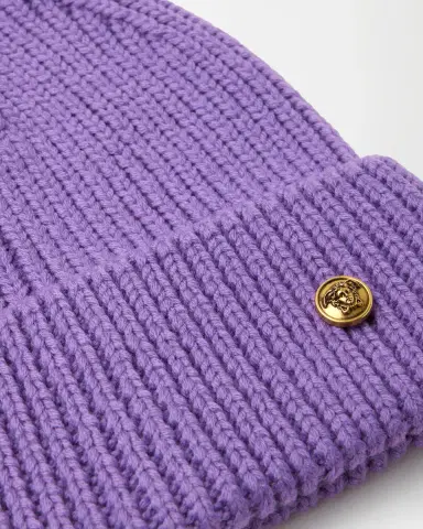 Versace Ribbed Wool Knit Beanie | Thumbnail 2