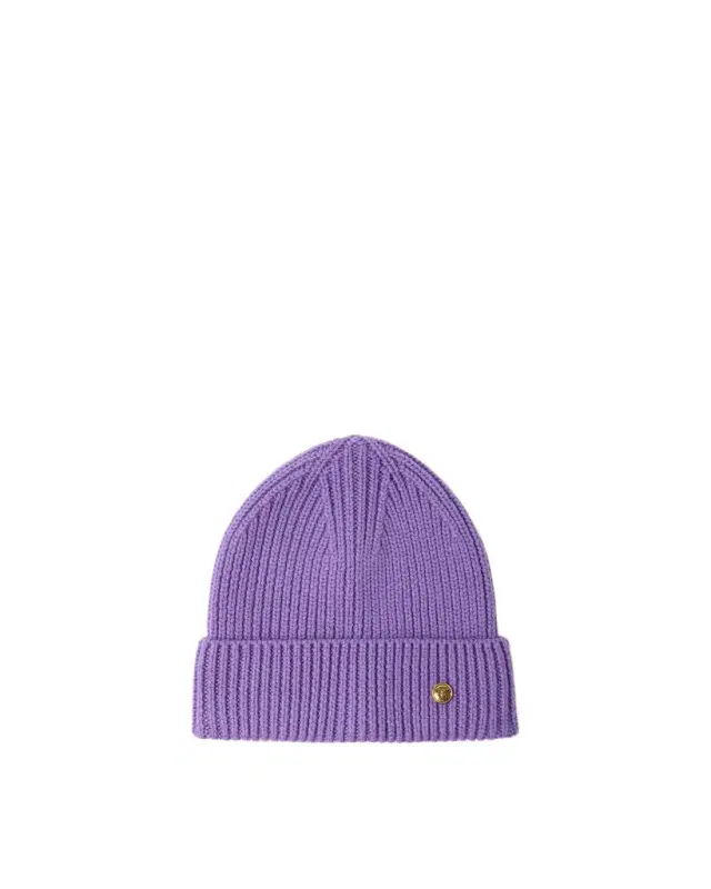 Versace Ribbed Wool Knit Beanie