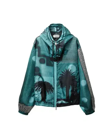 Versace Printed Nylon Windbreaker | Thumbnail 1 Versace Printed Nylon Windbreaker | Thumbnail 1