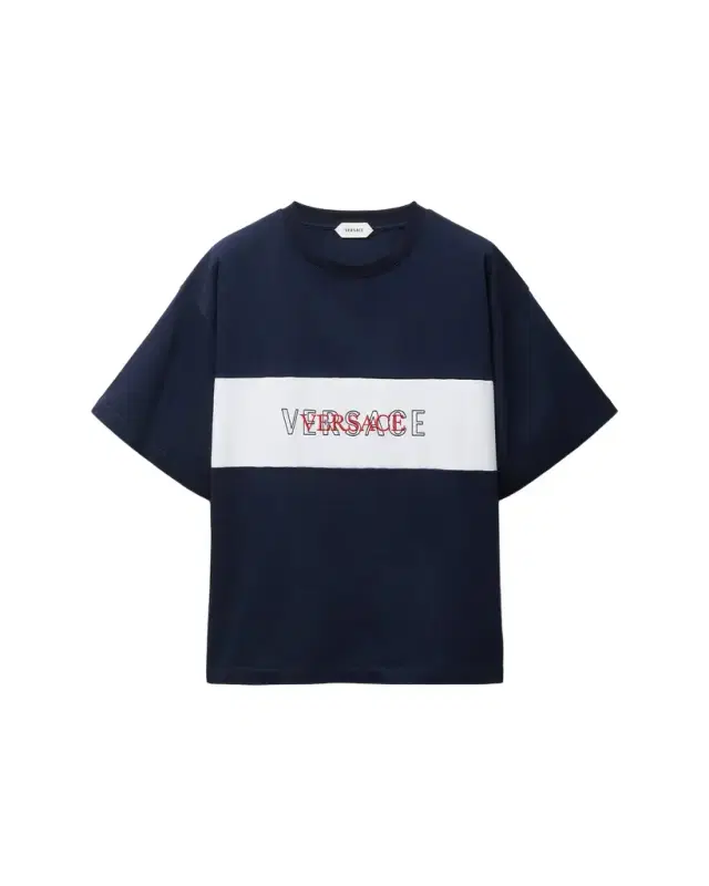 Versace Intarsia Cotton-Jersey Regular T-shirt
