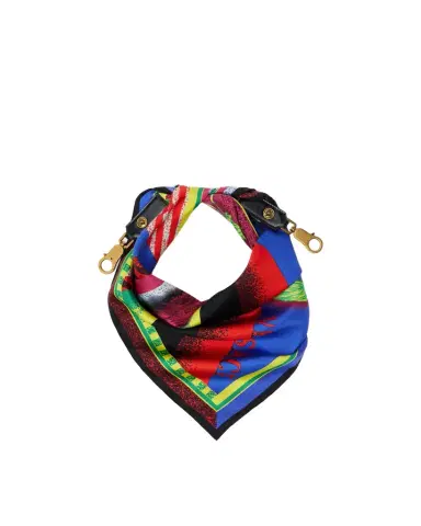 Versace Printed Silk Scarf Charm 55 cm | Thumbnail 1