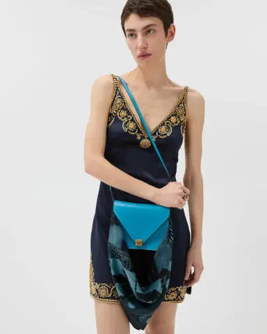 Versace Printed Silk Scarf Charm 55 cm | Thumbnail 2 Versace Printed Silk Scarf Charm 55 cm | Thumbnail 2