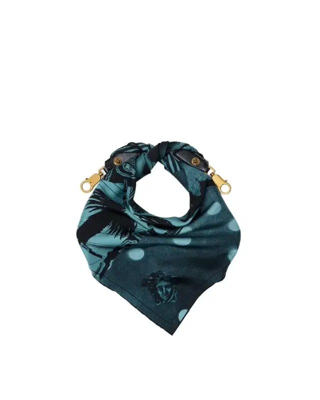 Versace Printed Silk Scarf Charm 55 cm
