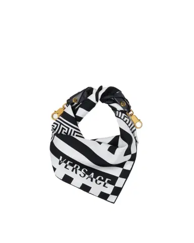 Versace Printed Silk Scarf Charm 55 cm | Thumbnail 1 Versace Printed Silk Scarf Charm 55 cm | Thumbnail 1
