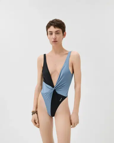 Versace Embroidered-Logo One-Piece Swimsuit | Thumbnail 2 Versace Embroidered-Logo One-Piece Swimsuit | Thumbnail 2