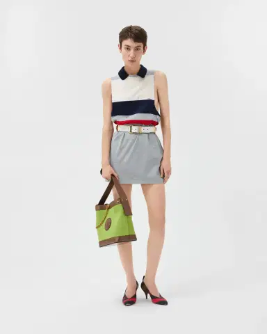 Versace Striped Cotton-Jersey Mini Dress | Thumbnail 2 Versace Striped Cotton-Jersey Mini Dress | Thumbnail 2
