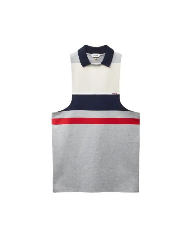 Versace Striped Cotton-Jersey Mini Dress
