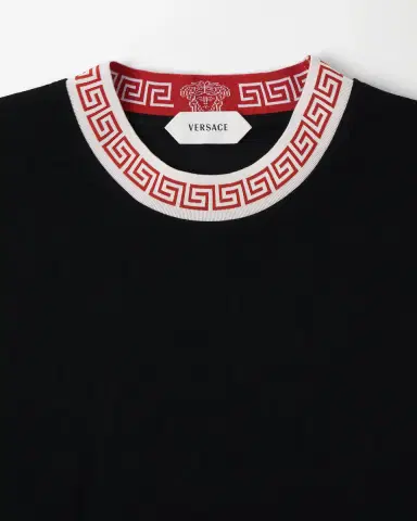 Versace Jacquard Stretch Cotton-Jersey T-Shirt | Thumbnail 2