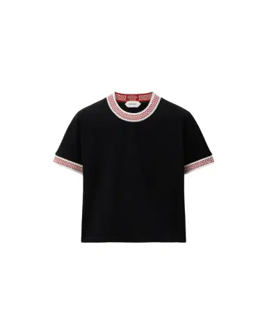 Versace Jacquard Stretch Cotton-Jersey T-Shirt | Thumbnail 1