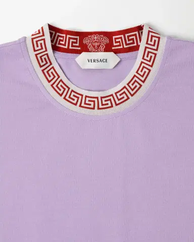 Versace Jacquard Stretch Cotton-Jersey Mini Dress | Thumbnail 2 Versace Jacquard Stretch Cotton-Jersey Mini Dress | Thumbnail 2