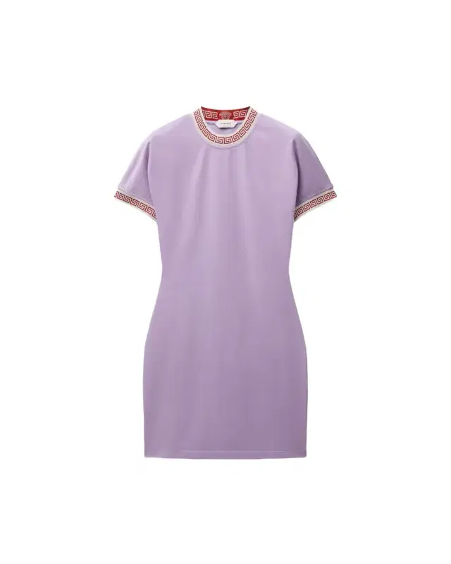 Versace Jacquard Stretch Cotton-Jersey Mini Dress