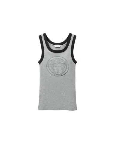 Versace Printed Cotton-Jersey Tank Top | Thumbnail 1