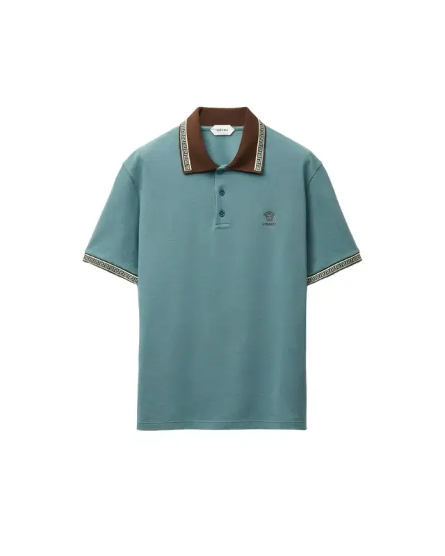 Versace Embroidered-Logo Cotton Piqué Polo