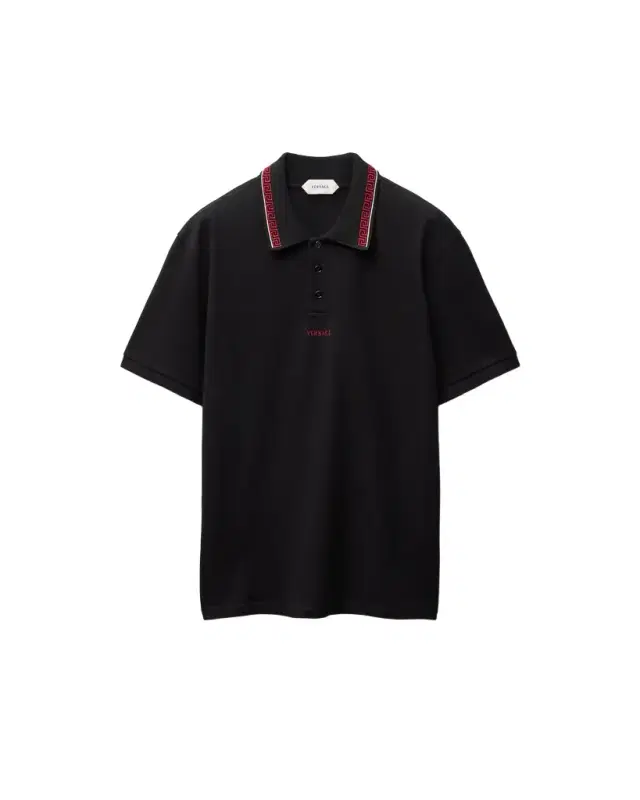 Versace Embroidered-Logo Cotton Piqué Polo