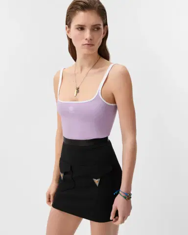 Versace Embroidered-Logo Stretch Cotton-Jersey Tank Top | Thumbnail 2 Versace Embroidered-Logo Stretch Cotton-Jersey Tank Top | Thumbnail 2