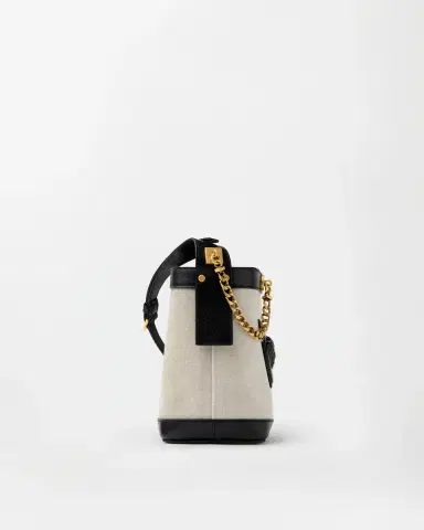 Versace Pivot Mini Canvas Bucket Bag | Thumbnail 2 Versace Pivot Mini Canvas Bucket Bag | Thumbnail 2