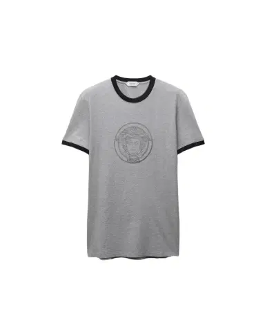 Versace Printed Cotton-Jersey Slim T-shirt | Thumbnail 1 Versace Printed Cotton-Jersey Slim T-shirt | Thumbnail 1