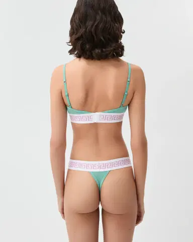 Versace Ribbed Cotton Thong | Thumbnail 2 Versace Ribbed Cotton Thong | Thumbnail 2