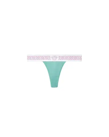Versace Ribbed Cotton Thong | Thumbnail 1 Versace Ribbed Cotton Thong | Thumbnail 1