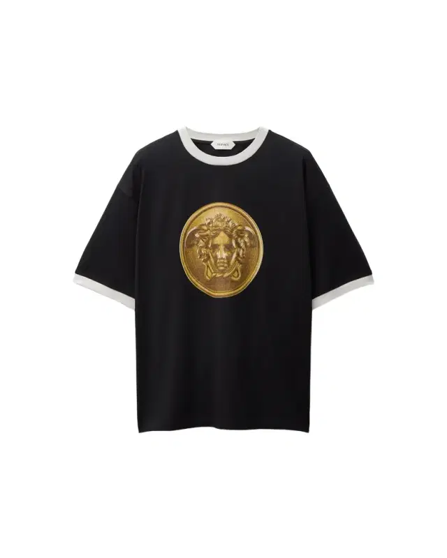 Versace Printed Cotton-Jersey Regular T-Shirt