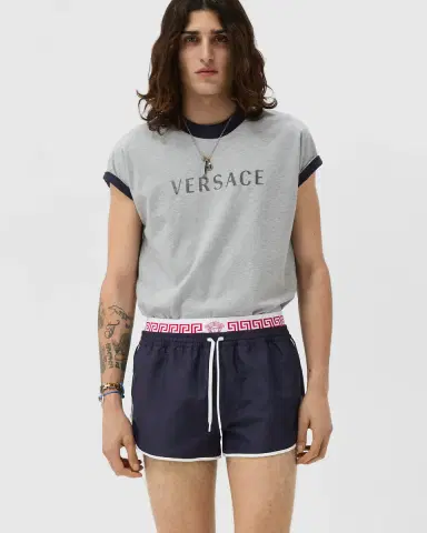 Versace Double-Waistband Swim Shorts | Thumbnail 2