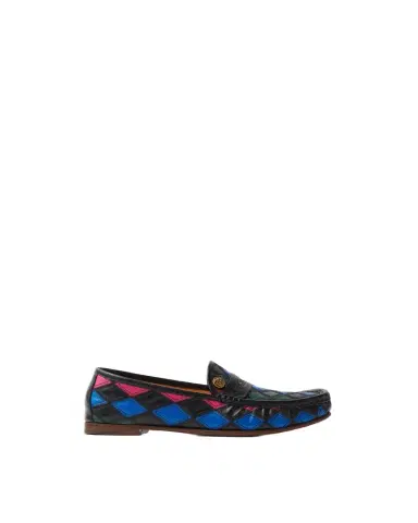 Versace Guanto Leather Patchwork Loafers | Thumbnail 1 Versace Guanto Leather Patchwork Loafers | Thumbnail 1