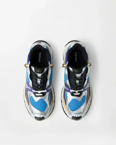 Versace Icaro Metallic Leather Sneakers | Thumbnail 2 Versace Icaro Metallic Leather Sneakers | Thumbnail 2