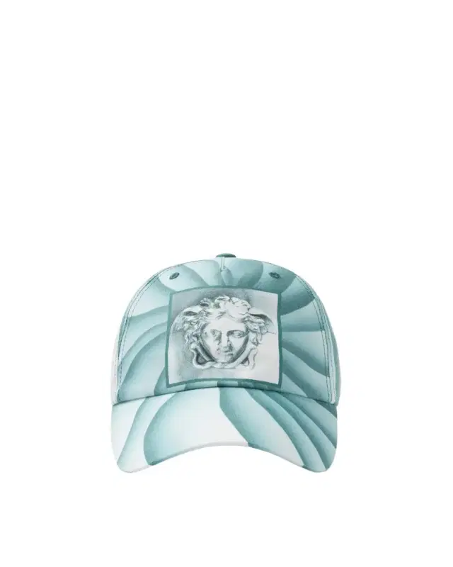Versace Printed Cotton Baseball Cap