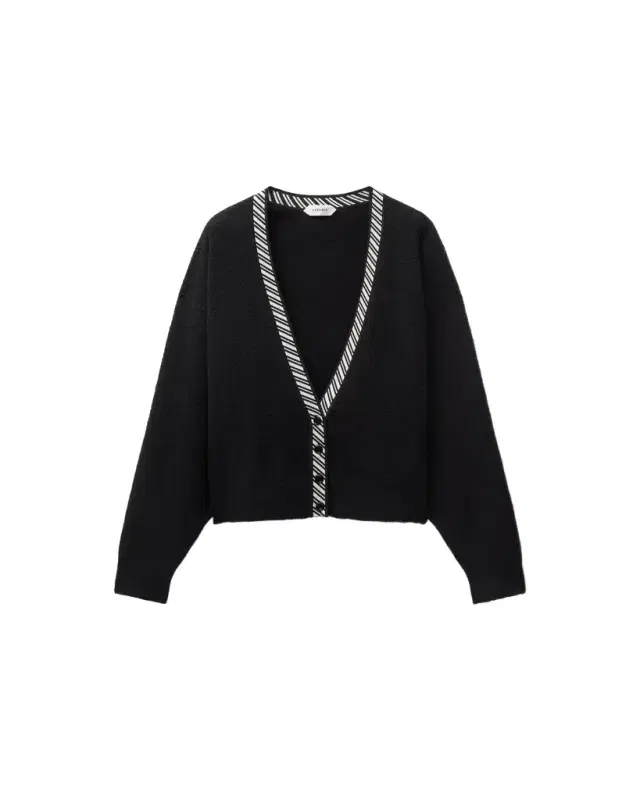 Versace Terry-Knit Cotton V-Neck Cardigan