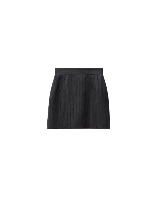 Versace Pinstripe Wool Twill Mini Skirt