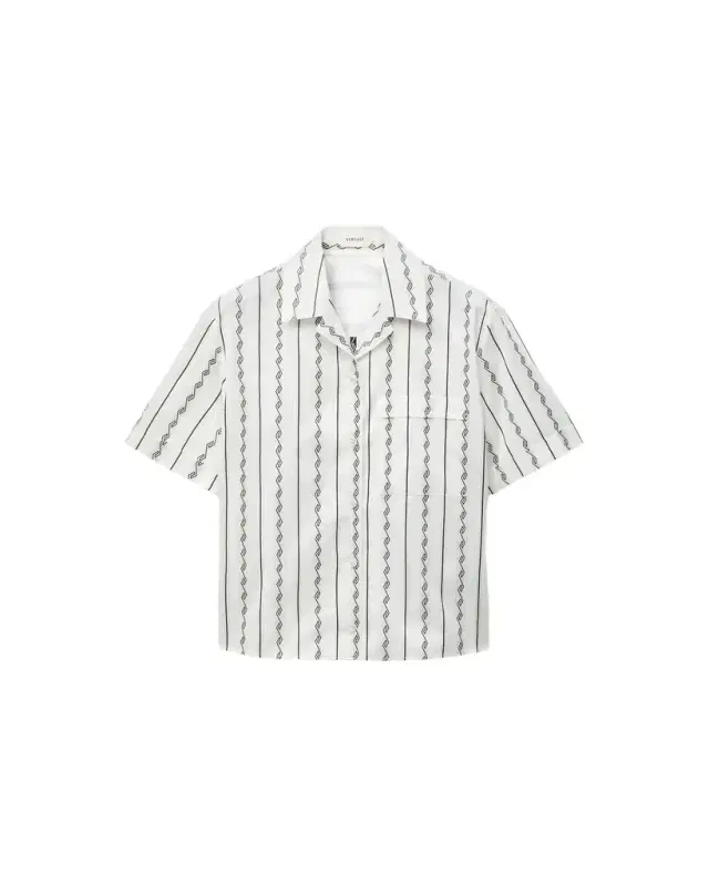 Versace Jacquard Cotton-Silk Shirt