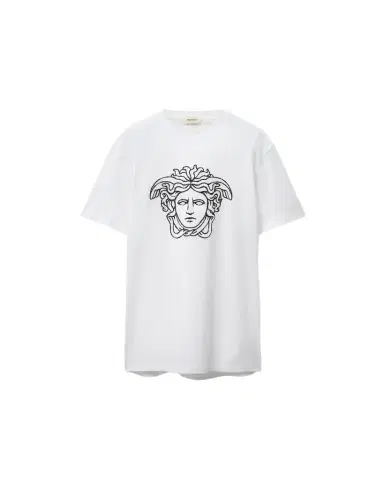 Versace Embroidered-Logo Cotton-Jersey T-Shirt | Thumbnail 1