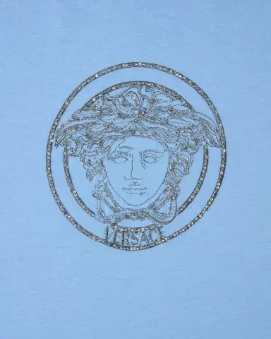 Versace Embroidered-Logo Cotton-Jersey Slim T-Shirt | Thumbnail 2