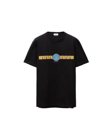 Versace Printed Cotton-Jersey Slim T-Shirt | Thumbnail 1