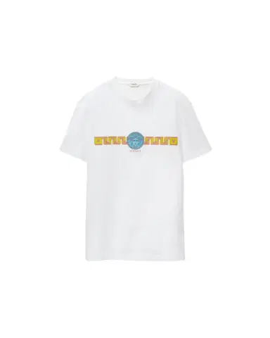 Versace Printed Cotton-Jersey Slim T-Shirt | Thumbnail 1 Versace Printed Cotton-Jersey Slim T-Shirt | Thumbnail 1