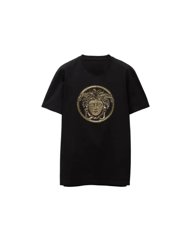 Versace Embroidered Cotton-Jersey Slim T-Shirt