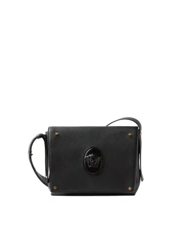 Versace Lou Small Leather Messenger Bag | Thumbnail 1 Versace Lou Small Leather Messenger Bag | Thumbnail 1