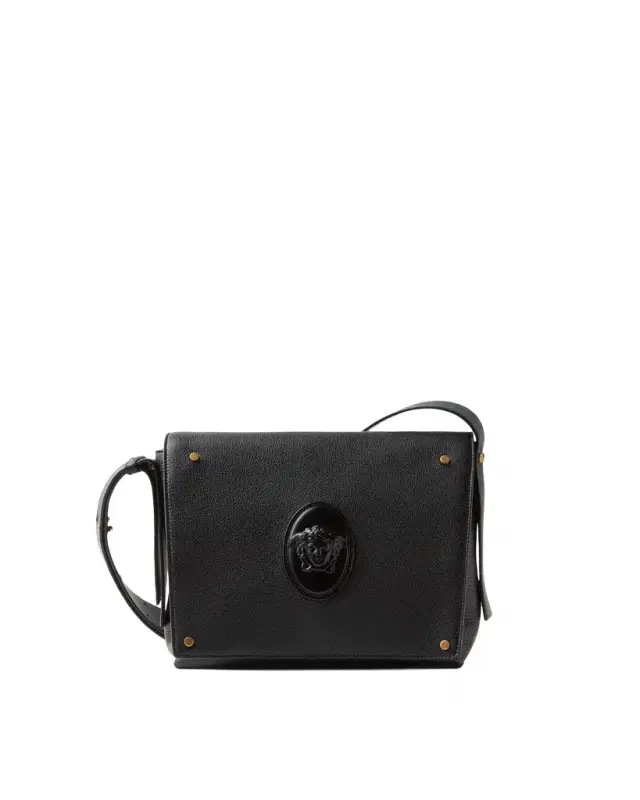 Versace Lou Small Leather Messenger Bag